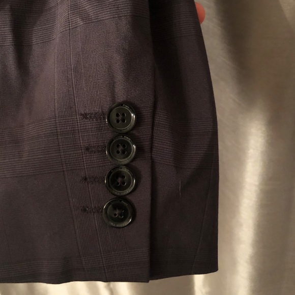 Calvin Klein Charcoal Glen Plaid Sport Coat, XL - Picture 5 of 8